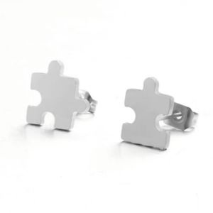 Puzzle Piece Earrings